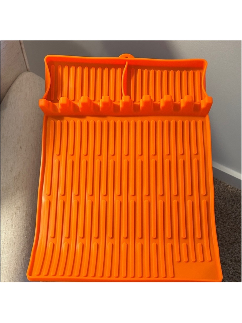 Orange Silicone BBQ Grill Mat